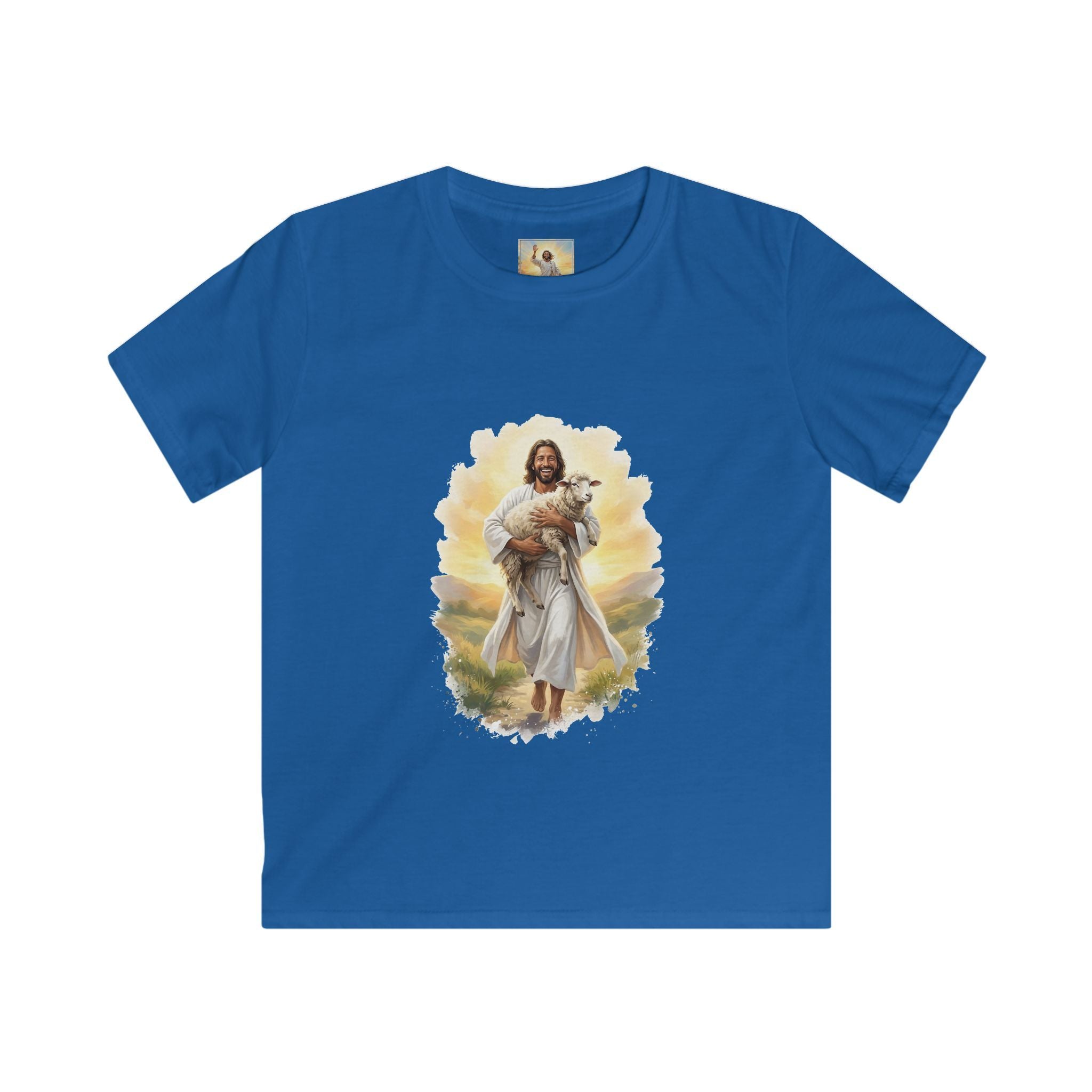 Kids Jesus Shirt | Lost Sheep Good Shepherd Christian Kids T Shirt | Joyful Jesus
