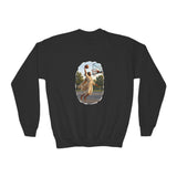 Kids Jesus Dunking Sweatshirt | Jesus Slam Dunk Funny Christian Basketball Kids Crewneck Sweatshirt | Joyful Jesus