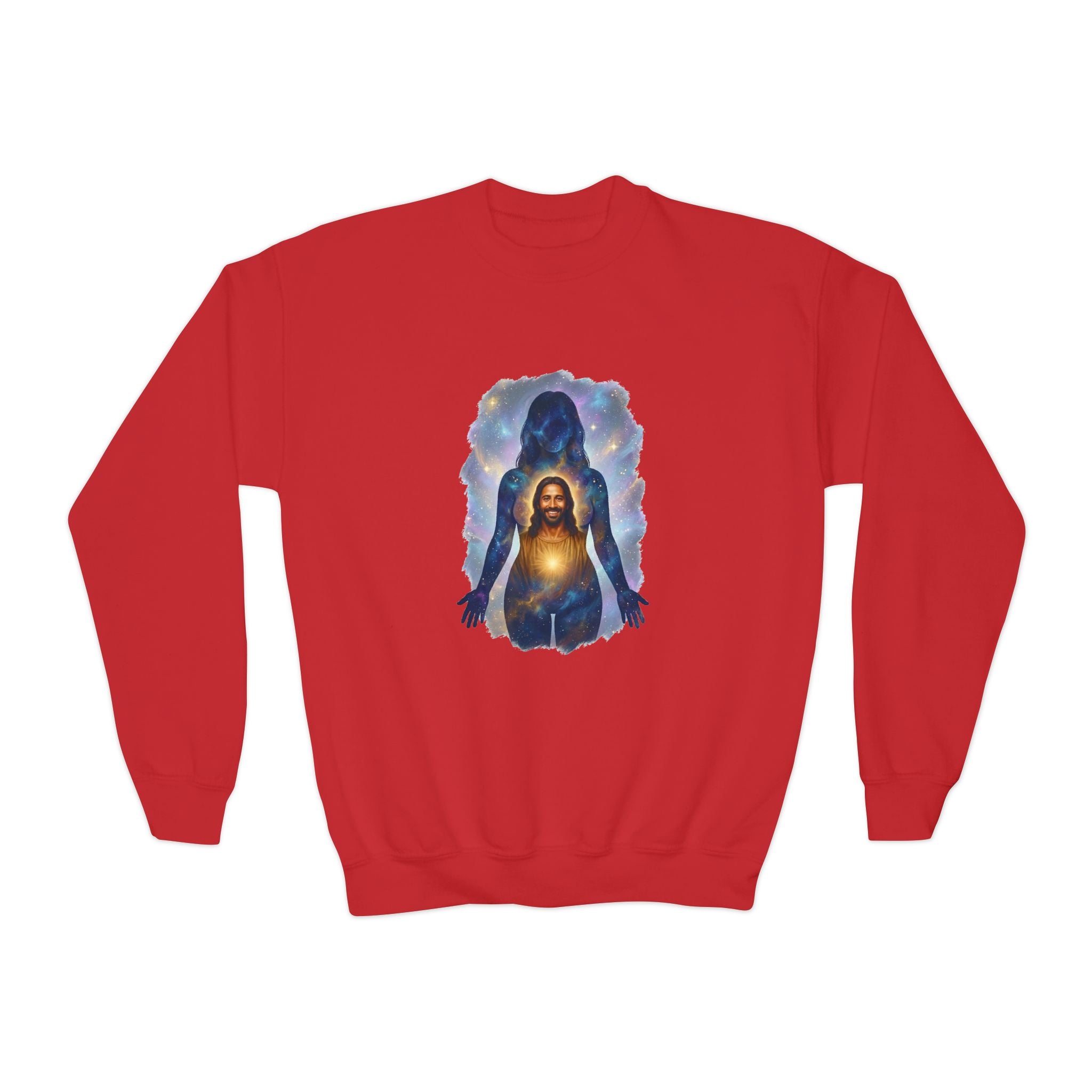 Kids Faith Sweatshirt | The Kingdom is Within Christian Kids Crewneck Sweatshirt | Joyful Jesus God Sweatshirt