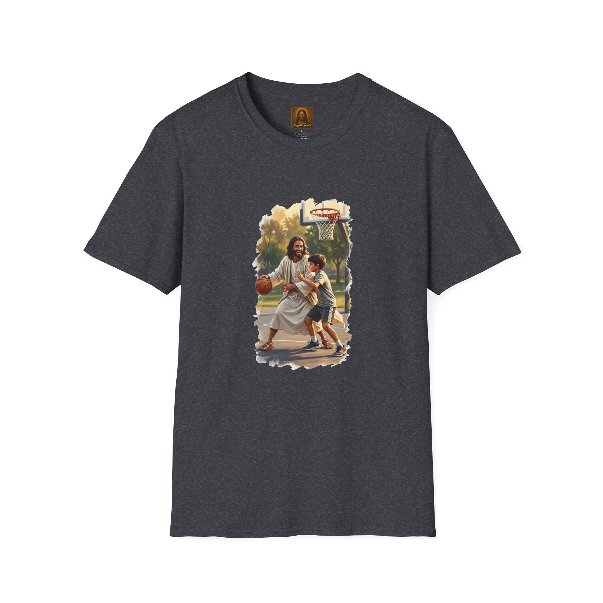 Funny Jesus Shirt | Jesus Playing Basketball Christian Shirt | Joyful Jesus