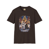 Jesus Hug Shirt | Jesus Embracing a Stranger on Christmas Night Christian Tee | Joyful Jesus