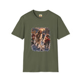 Jesus Hockey Shirt | Jesus Playing Hockey with Kids Christian Christmas T Shirt | Joyful Jesus