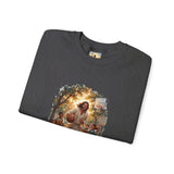 Jesus Basketball Sweatshirt | Jesus Playing Basketball with Kids Christian Crewneck Sweatshirt | Joyful Jesus
