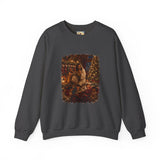 Christmas Eve Jesus Sweatshirt | Jesus by the Fire with Sleeping Children Christian Crewneck | Joyful Jesus