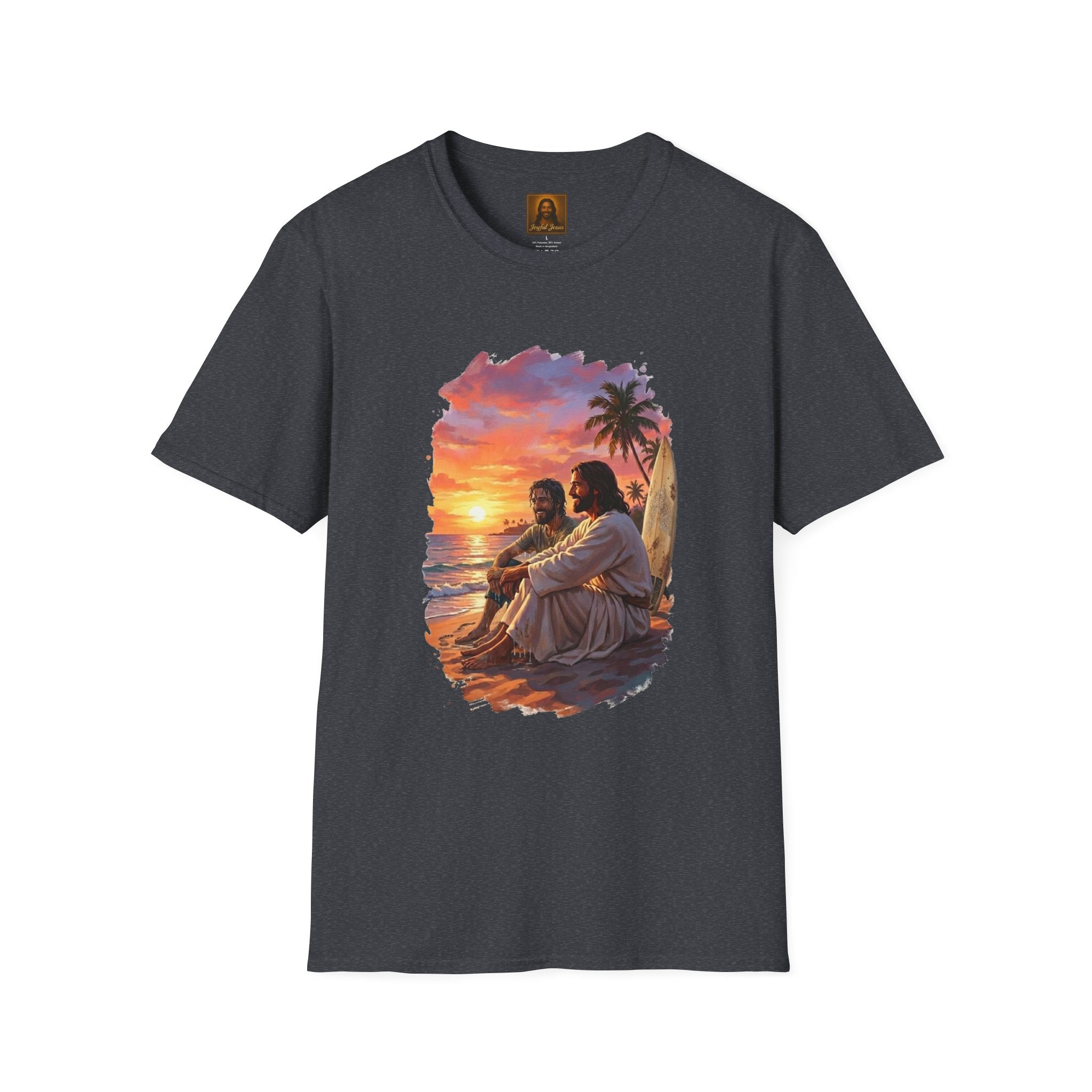 Jesus Shirt | Jesus on the Beach Christian Apparel | Joyful Jesus Faith Shirt