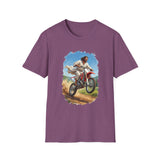 Funny Jesus Shirt | Jesus on a Dirtbike Christian T Shirt | Joyful Jesus