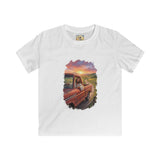Kids Faith Shirt | Jesus Driving a Truck Christian Apparel Kids T Shirt | Joyful Jesus