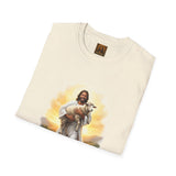 Lost Sheep Jesus Shirt, Good Shepherd Lamb Art, Christian Easter Faith Tee