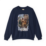 Jesus Caroling Sweatshirt | Jesus Singing Christmas Carols Christian Crewneck | Joyful Jesus