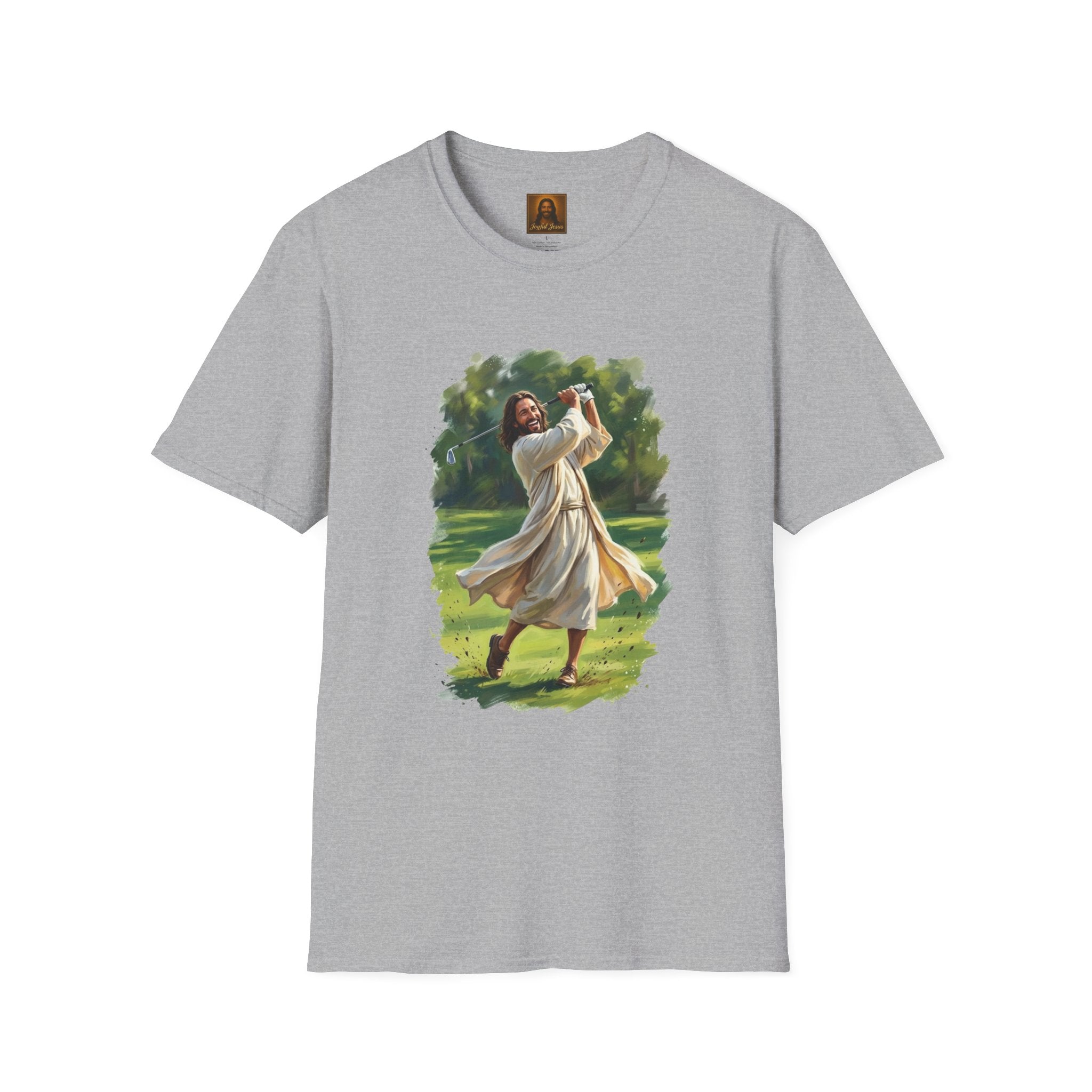 God Shirt | Jesus Playing Golf Christian T Shirt | Faith Apparel
