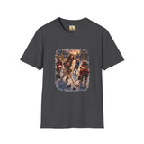 Jesus Hockey Shirt | Jesus Playing Hockey with Kids Christian Christmas T Shirt | Joyful Jesus