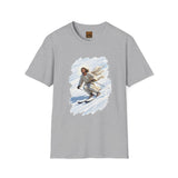 Jesus Shirt | Skiing Jesus Christian Apparel | Joyful Jesus Faith Shirt