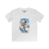 Kids God Shirt | Jesus Snowboarding Christian Kids T Shirt | Joyful Jesus Faith Apparel
