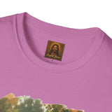 Funny Jesus Shirt | Jesus Playing with Puppies Christian T Shirt | Joyful Jesus