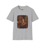 Christmas Eve Jesus Shirt | Jesus by the Fire with Sleeping Children Christian Tee | Joyful Jesus