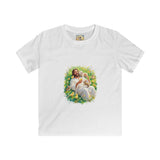 Kids Christian Shirt | Jesus with Baby Animals Faith Kids T Shirt | Joyful Jesus