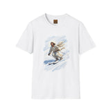 Jesus Shirt | Skiing Jesus Christian Apparel | Joyful Jesus Faith Shirt