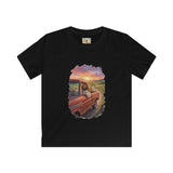 Kids Faith Shirt | Jesus Driving a Truck Christian Apparel Kids T Shirt | Joyful Jesus