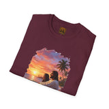 Religious Shirt | Jesus on the Beach at Sunset Christian T Shirt | Joyful Jesus