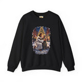 Jesus Hug Sweatshirt | Jesus Embracing a Stranger on Christmas Night Christian Crewneck | Joyful Jesus