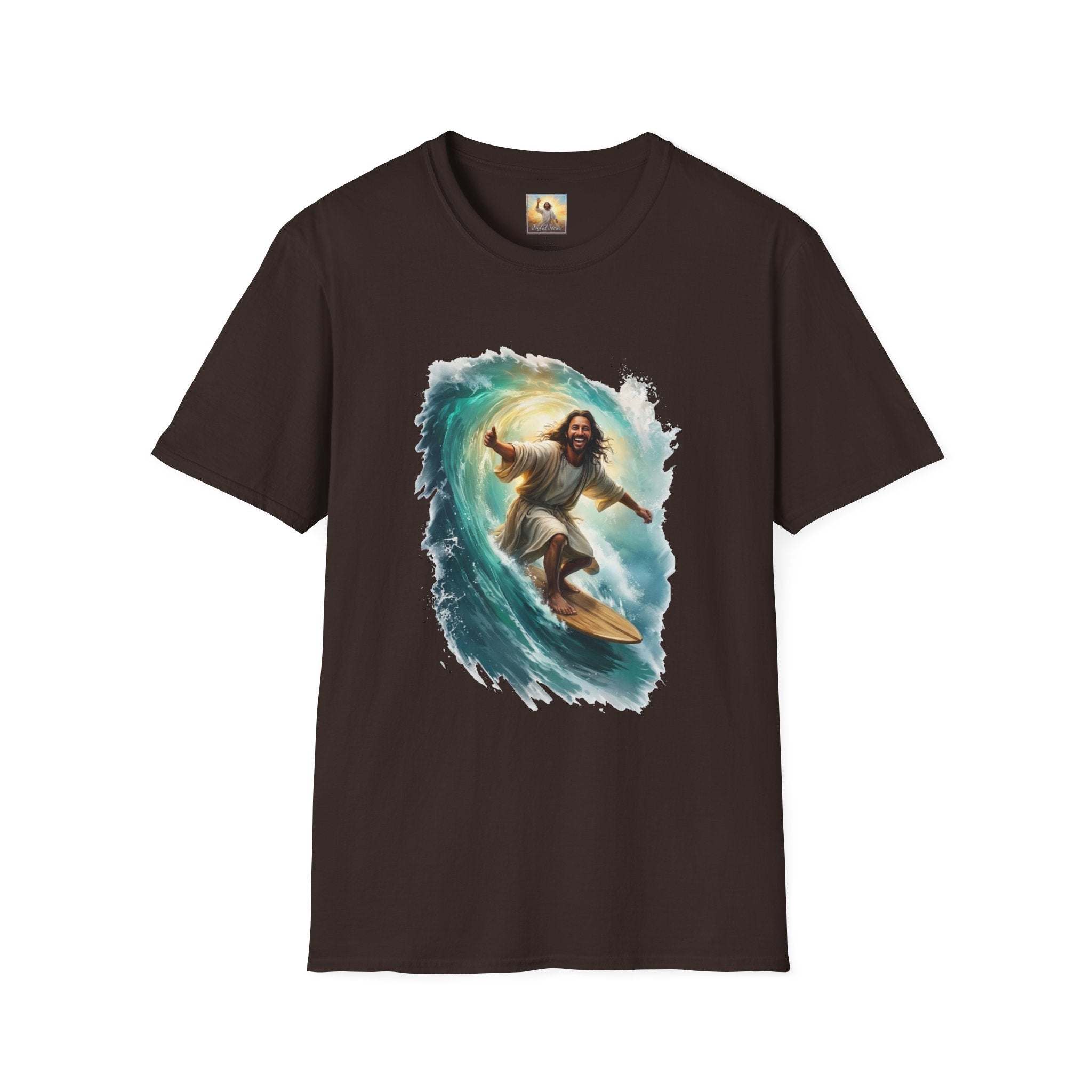 Jesus Shirt | Surfing Jesus Funny Christian T Shirt | Joyful Jesus