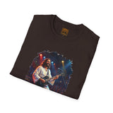 Christian T Shirt | Jesus Playing Guitar at Concert | Joyful Jesus Faith Shirt