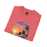 Religious Shirt | Jesus on the Beach at Sunset Christian T Shirt | Joyful Jesus