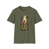 Religious Shirt | Jesus Walking in the Woods Christian T Shirt | Faith Shirt