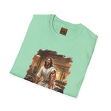 Funny Jesus Shirt | Jesus Lifting Weights Christian T Shirt | Faith Apparel