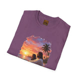 Religious Shirt | Jesus on the Beach at Sunset Christian T Shirt | Joyful Jesus