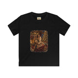 Kids Christmas Eve Jesus Shirt | Jesus by the Fire with Sleeping Children Christian Kids T Shirt | Joyful Jesus