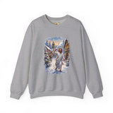 Jesus Snowball Fight Sweatshirt | Funny Christian Christmas Crewneck Sweatshirt | Joyful Jesus