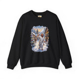 Jesus Snowball Fight Sweatshirt | Funny Christian Christmas Crewneck Sweatshirt | Joyful Jesus