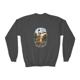Kids Jesus Dunking Sweatshirt | Jesus Slam Dunk Funny Christian Basketball Kids Crewneck Sweatshirt | Joyful Jesus