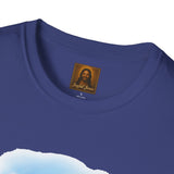 Jesus Painting Easter Eggs Shirt, Joyful Christian Art, Fun Easter Faith Tee