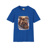 Jesus Christmas Shirt | Sledding with Jesus Christian Christmas T Shirt | Joyful Jesus
