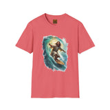 Jesus Shirt | Surfing Jesus Funny Christian T Shirt | Joyful Jesus