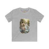 Kids Jesus Shirt | Fly Fishing Jesus Christian Kids T Shirt | Joyful Jesus God Shirt