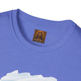 Jesus Shirt | Skiing Jesus Christian Apparel | Joyful Jesus Faith Shirt