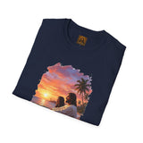 Religious Shirt | Jesus on the Beach at Sunset Christian T Shirt | Joyful Jesus