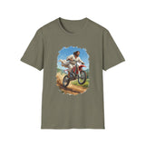 Funny Jesus Shirt | Jesus on a Dirtbike Christian T Shirt | Joyful Jesus