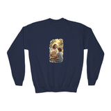 Kids Christian Sweatshirt | Jesus Playing Chess Funny Jesus Kids Crewneck Sweatshirt | Joyful Jesus