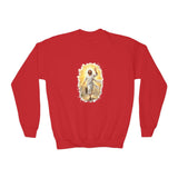Kids Jesus Sweatshirt | He Is Risen Christian Kids Crewneck Sweatshirt | Joyful Jesus