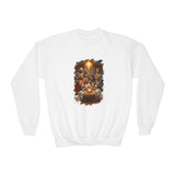 Kids Nativity Sweatshirt | Joyful Nativity Scene with Wise Men Christian Christmas Kids Crewneck Sweatshirt | Joyful Jesus