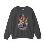 Jesus Hug Sweatshirt | Jesus Embracing a Stranger on Christmas Night Christian Crewneck | Joyful Jesus