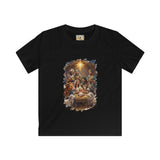 Kids Nativity Shirt | Joyful Nativity Scene with Wise Men Christian Christmas Kids T Shirt | Joyful Jesus