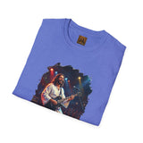 Christian T Shirt | Jesus Playing Guitar at Concert | Joyful Jesus Faith Shirt