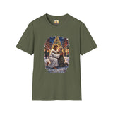 Jesus Hug Shirt | Jesus Embracing a Stranger on Christmas Night Christian Tee | Joyful Jesus