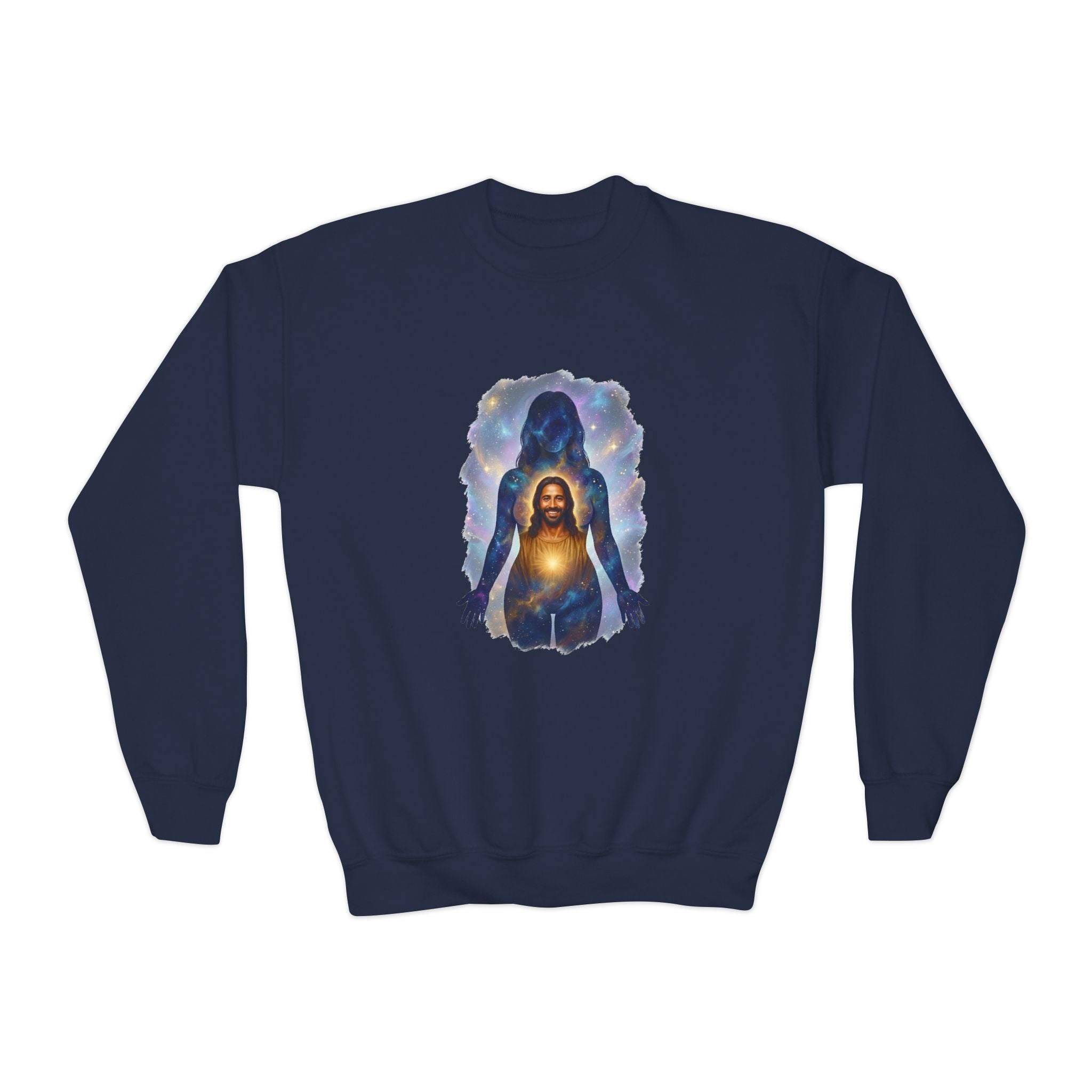 Kids Faith Sweatshirt | The Kingdom is Within Christian Kids Crewneck Sweatshirt | Joyful Jesus God Sweatshirt