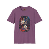 Christian T Shirt | Jesus Playing Guitar at Concert | Joyful Jesus Faith Shirt